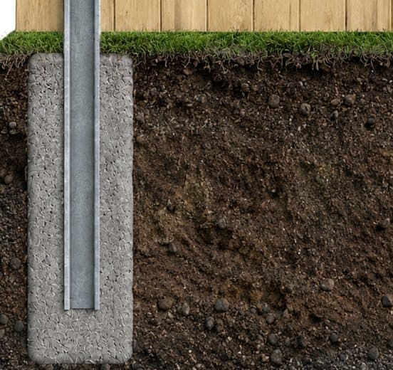 Wood Post Depth