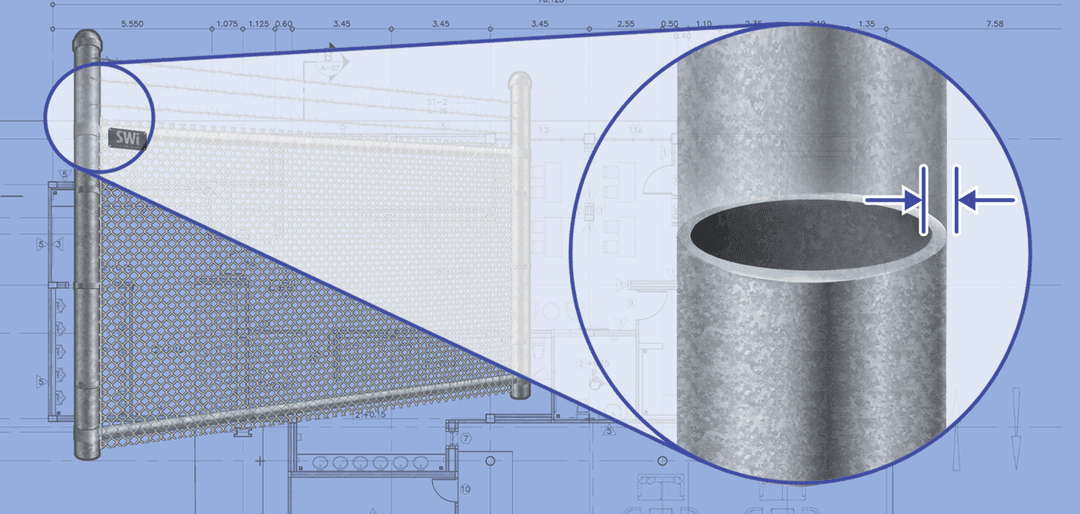 Commercial Chain Link Fence Posts
