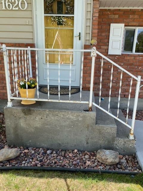 Before railing example